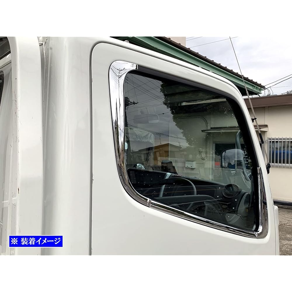 BRIGHTZ Blue Tech Canter Plated Pillar/Plated Window Molding Set 6PC [TRUCK-L-061] Blue Tech Canter Canter 15846