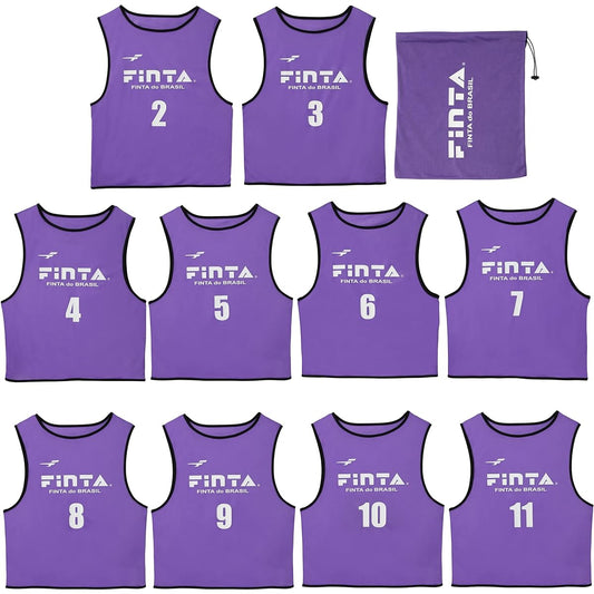 [Finta] Soccer Adult Bibs Set of 10, One Size Fits Most, FT6513, 8 Colors