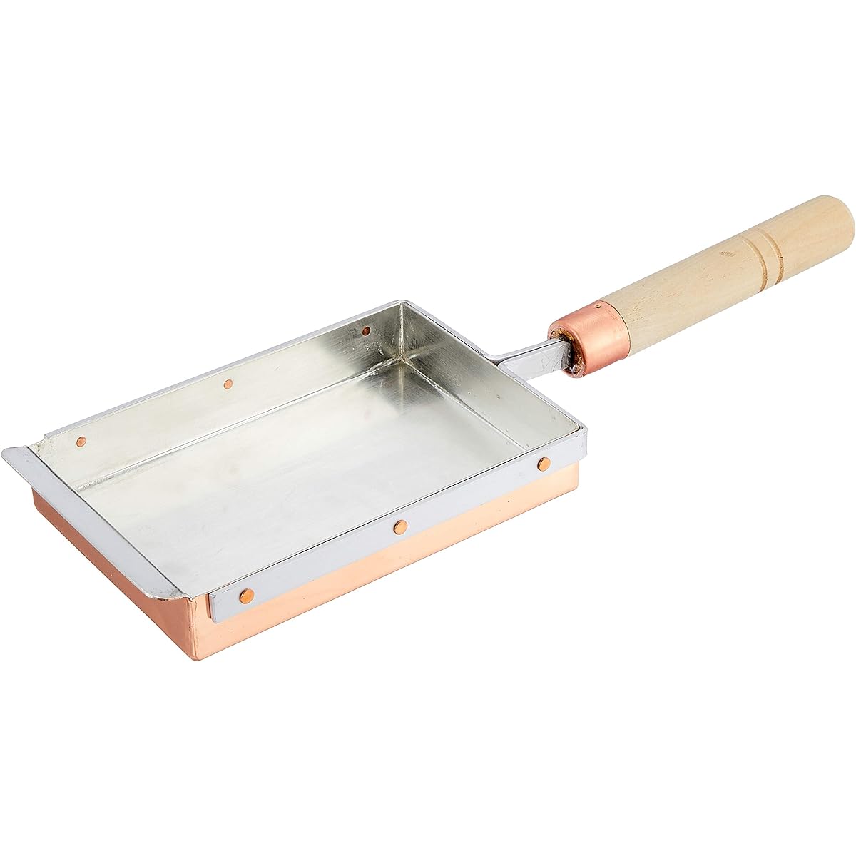 Marushin Copperware Tamagoyaki Pure Copper 12x18cm Kyoto Type
