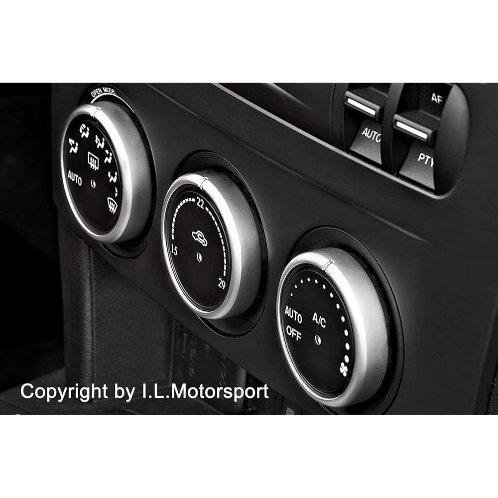 I.L.MOTORSPORT Air Conditioner Knob Ring Roadster NCEC Silver NC0-0133E
