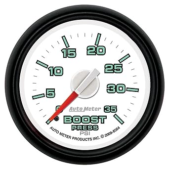 Auto Meter 8504 Factory Match 2-1/16 inch 0-35 PSI Mechanical Boost Gauge Dodge
