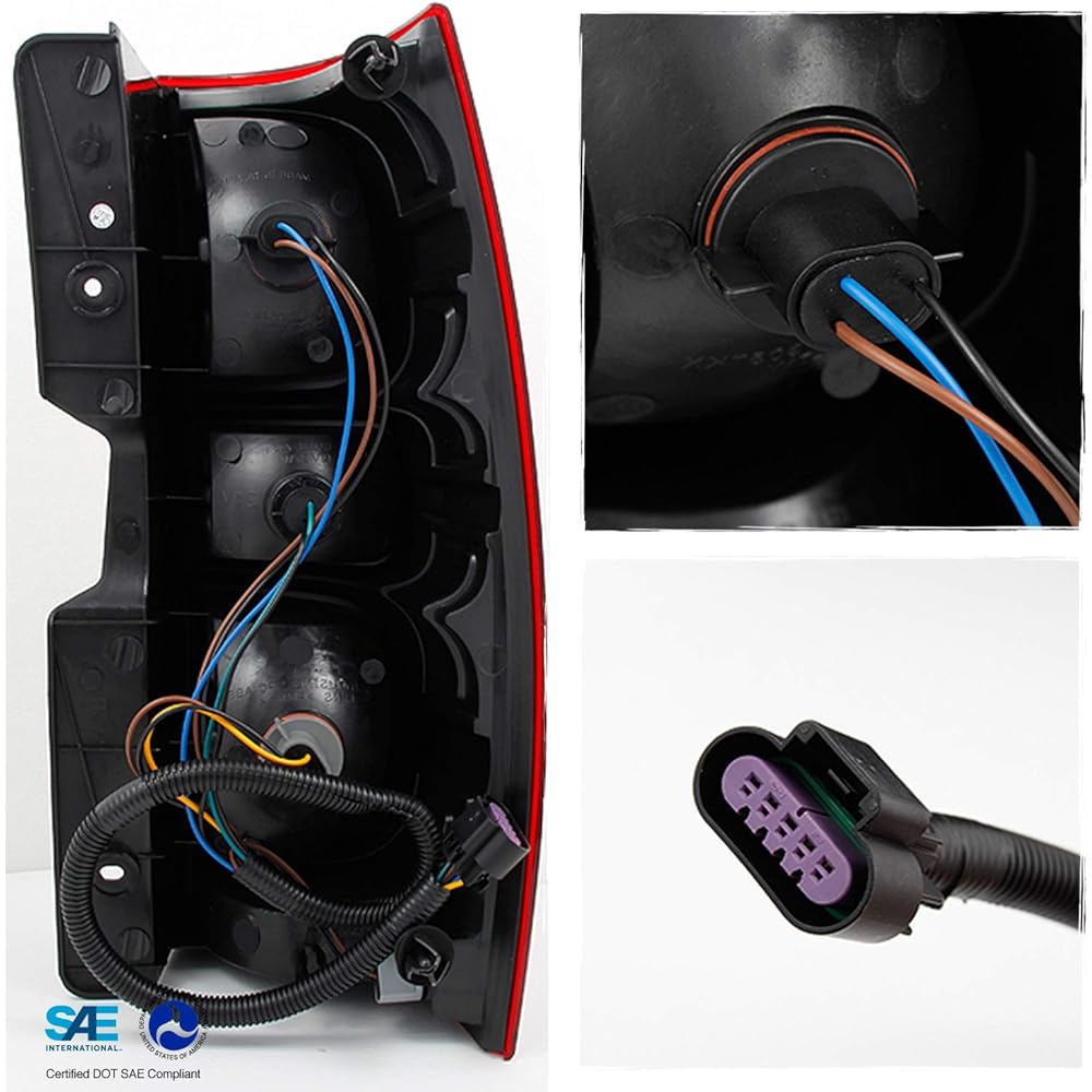 GMC TAHOE SUBURBAN Red Clear Driver/Left Tail Light Brake Lamp replacement