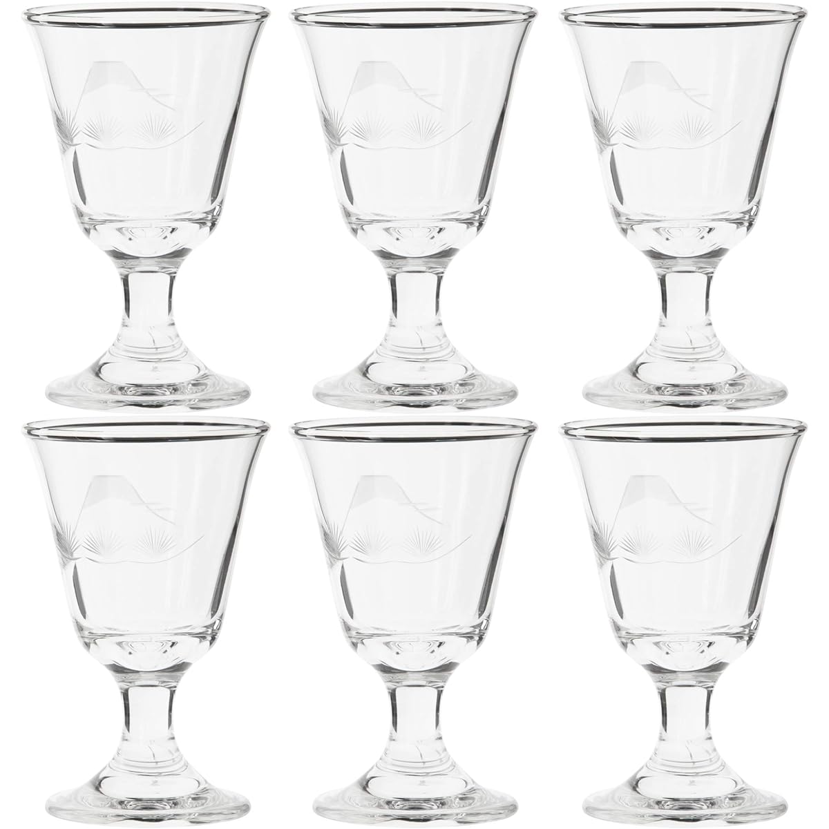 Toyo Sasaki Glass Cold Sake Glass 65ml Kiriko Cup Pine and Fuji Kiriko Made in Japan 39829-79 6 pieces