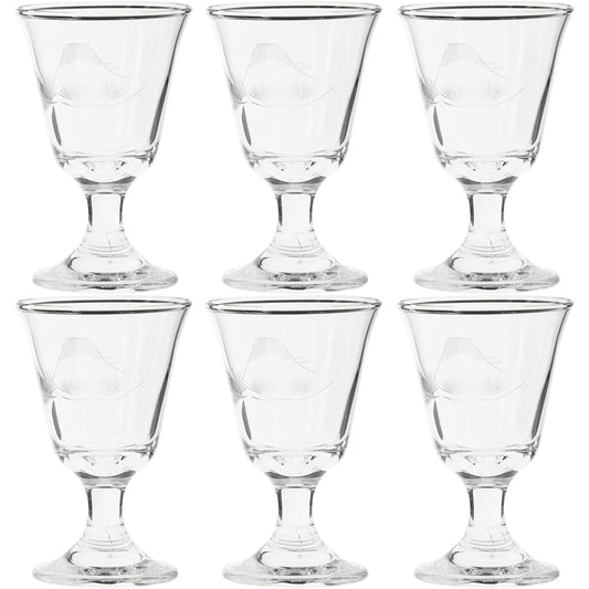 Toyo Sasaki Glass Cold Sake Glass 65ml Kiriko Cup Pine and Fuji Kiriko Made in Japan 39829-79 6 pieces