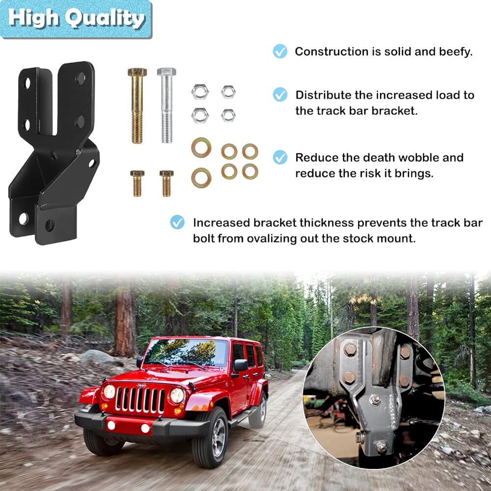 Track Bar Blace 2007-2018 Geep Langler JK JKU 2 Door Unlimited JK 4 Door Parts to eliminate the dying of death # 8069-01 For replacement