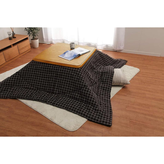 Ikehiko Kotatsu Futon Square Simple Hanging Single Item "Batisse" Brown Approx. 205 x 205 cm Thin Type ♯5896109