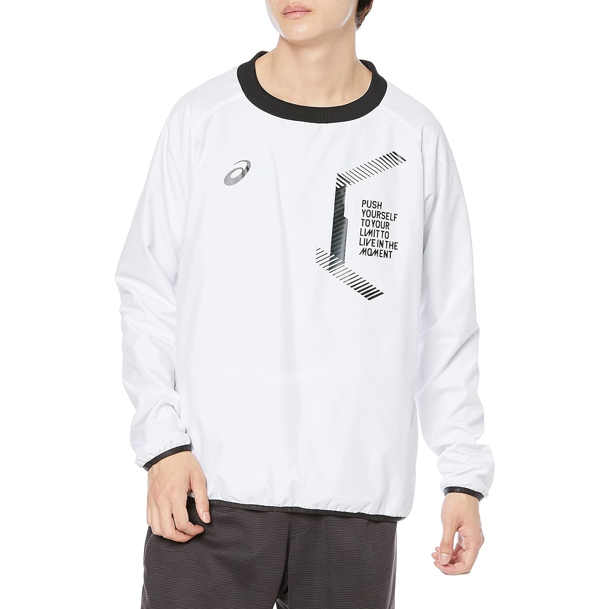 [ASICS] Training Wear LIMO Lining Tricot Breaker Pullover Crew 2031C674 Men's
