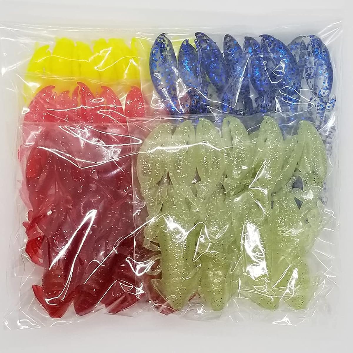 Simulated bait fishing crayfish devil claw wind worm 5 colors 4 pieces total 20 pieces set octopus red sea bream