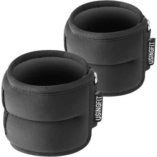 USINGFIT Ankle Weight Ankle Wrist Weight Weight Muscle Training Weight Wrist 2 * 0.5Kg / 2 * 1Kg / 2 * 1.5Kg / 2 * 2Kg 2 Pieces Four Specifications Sand Bag Training Wrist Weight Power Wrist Ankle Men Women Children Hand Weights Power Ankle