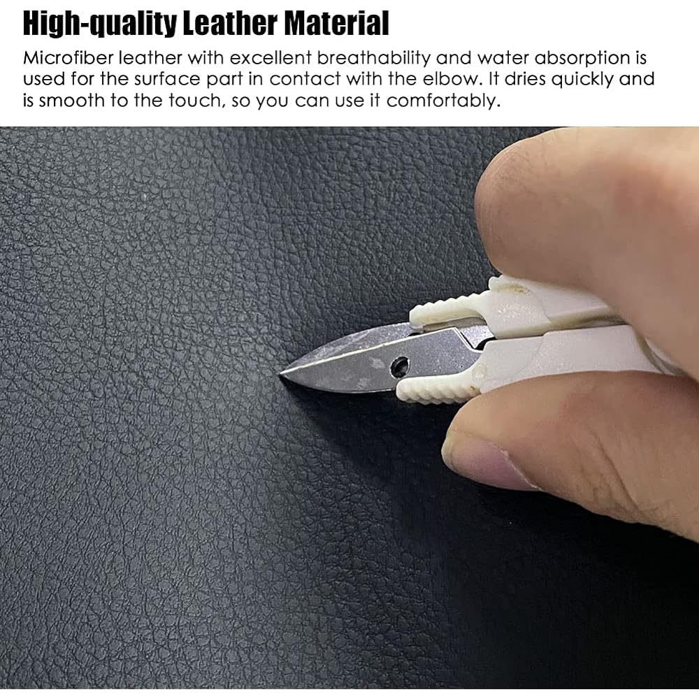 Sportuli Center Console Cover Prevention Leather Arm Rest Pad replacement 2019-2022 2023 DODGE RAM 1500 2500 3500 (Black Stitch)