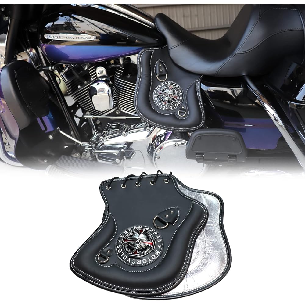 Motorcycle Saddle Shield Deflector Seat Inseam Heat Exhaust Measures Overheat Heat Sag PU Leather [Black] Harley Domestic American DJ-a390 [Made by Dream-Japan]