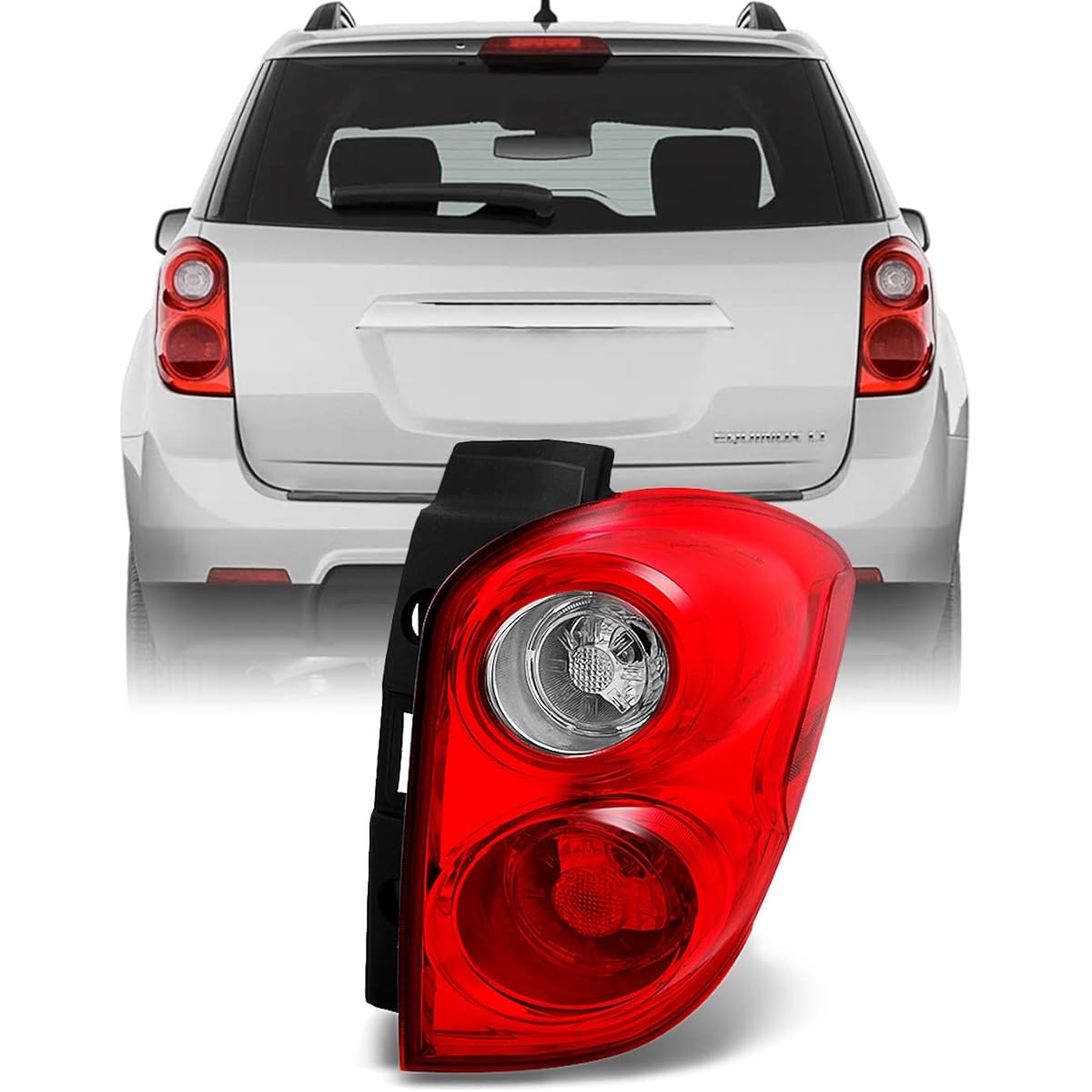 Chevrolet Equinox SUV Red Clear Tail Light Brake Lamp Tail Lamp Replacement Public Seat Right side