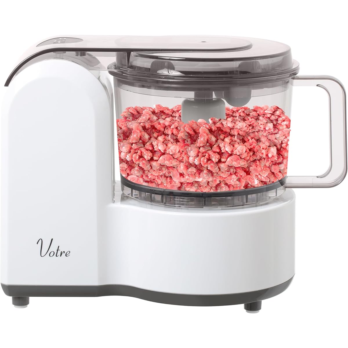 [Yamazen] Food processor 4 functions in 1 (chopping/mixing/grating/kneading) Large capacity Maximum cooking capacity 500g Dishwasher safe Mixer Electric grater Compact storage Votre White MFC-T500(W)