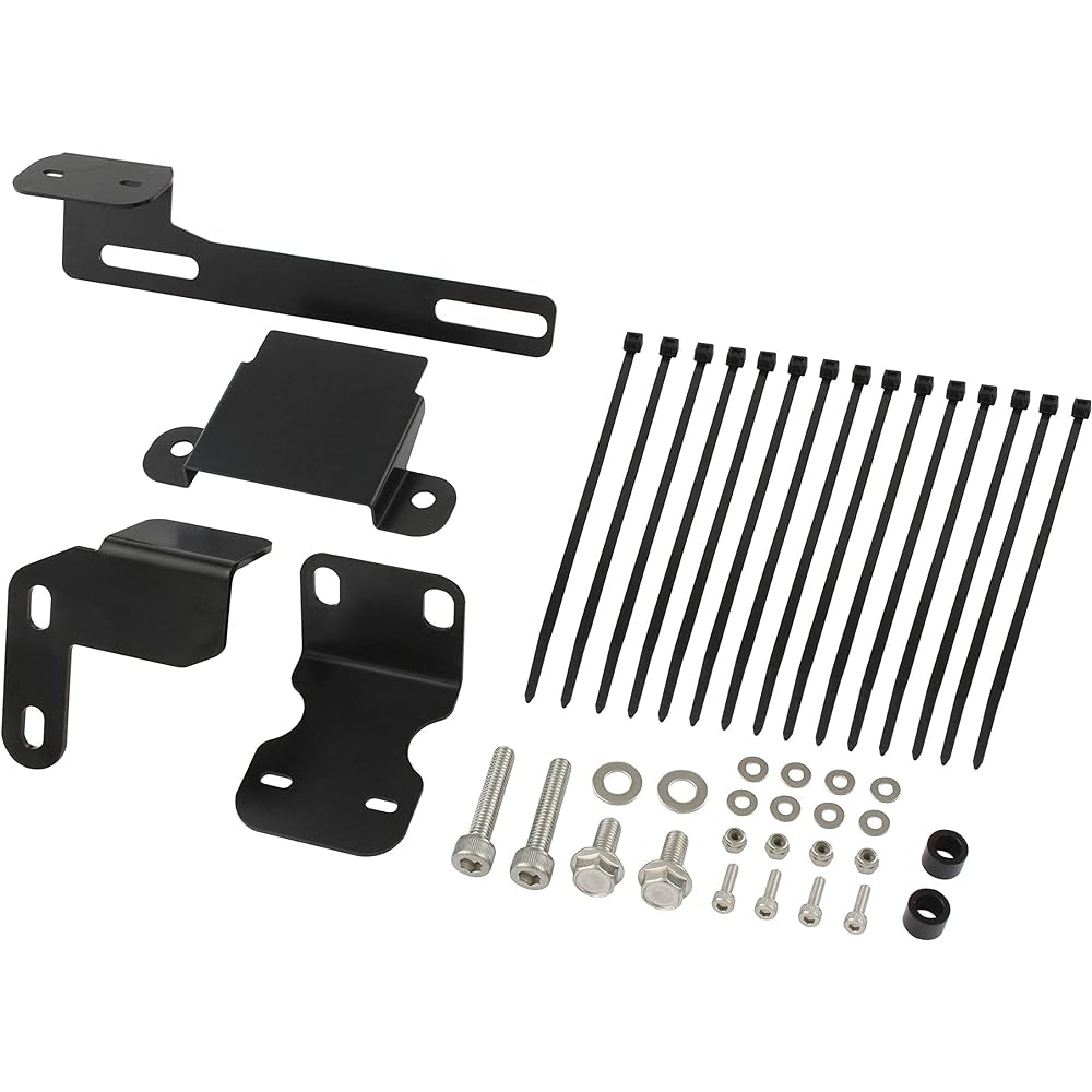 POSH Motorcycle Supplies Stay Set Mitsuba Drive Recorder Mounting Stay Set Z900RS (18-23) *No CAFE Black 132201-10