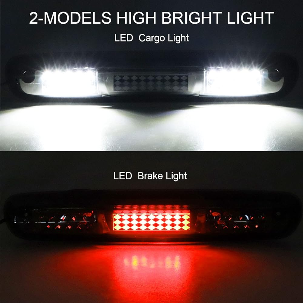 TESOUND LED 3 Brake Light 2007-2013 Chevrolet Sylvarad GMC Sierra 1500 2500 3500 HD Classic Reargo Lump High Mount Stop Light