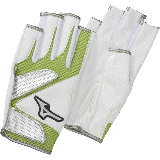 MIZUNO Park Golf Dedicated Gloves Mesh Fingering Type C3JGP81539 White x Green