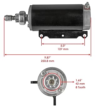 Caltric Starter Johnson 150 150HP 150TL 150CX 150CX 1977-1991 Marine