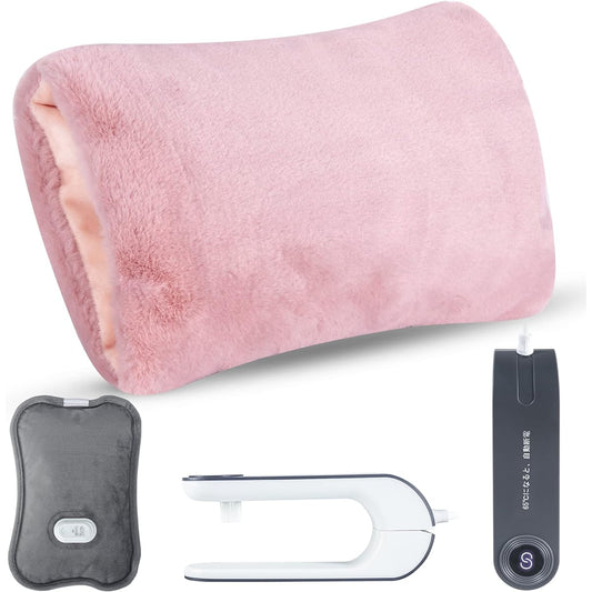 Zoyobave Rechargeable Hot Water Bottle, Heat Storage, Rapid Charging, Cold Protection, Eco, Energy Saving, Present, Explosion Proof, Overheat Prevention, Cold Weather Goods, Warm, Presentation Gift, Parents, Older People, Year-end (Coral Color)