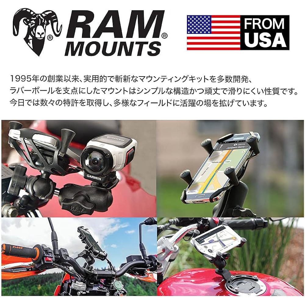 RAM MOUNTS Arm Connection Ball 1.5 Inch Ball RAM-230U Black/Silver