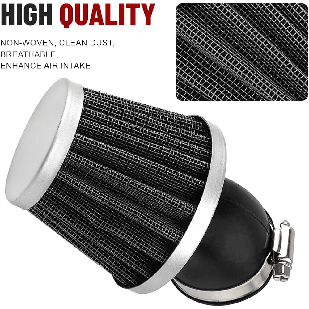 NEWSMARTS 42mm Curve Auto Bai Air Filter Dart Pit Quad ATV Buggy Cart