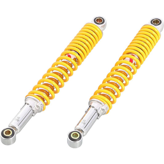 KITACO Rear Shock Absorber 2 Pieces 330mm 5 Stage Oil Damper Yellow Little Cub/Super Cub/70/90/110 520-1087130