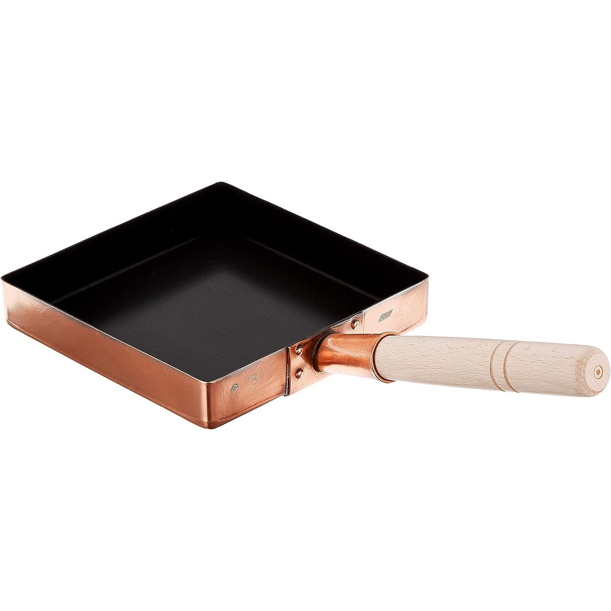 EBM Copper Tamagoyaki Kanto type (Fluorine resin processing) 18cm