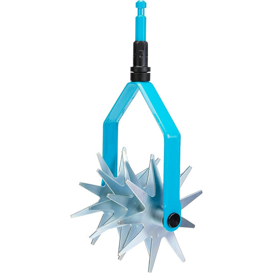 GARDENA Earthen Raiser with 4 Star-shaped Wheels Combi System Turquoise 14cm Width 3196-20