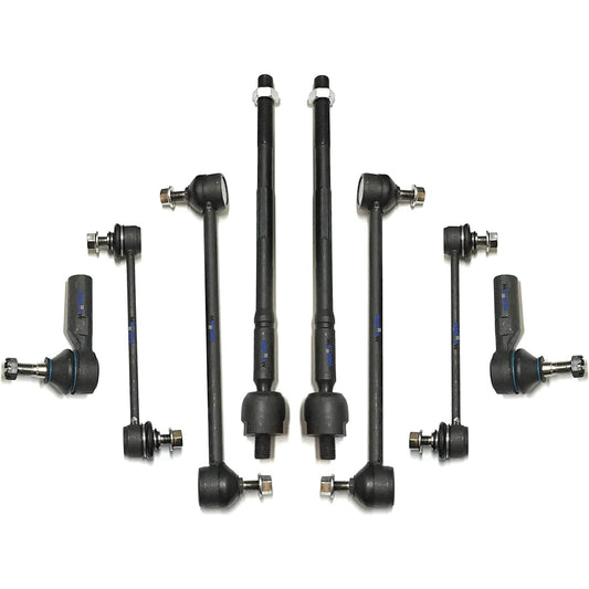 8 -point kit front inner & outer tie rod end front & rear swar link