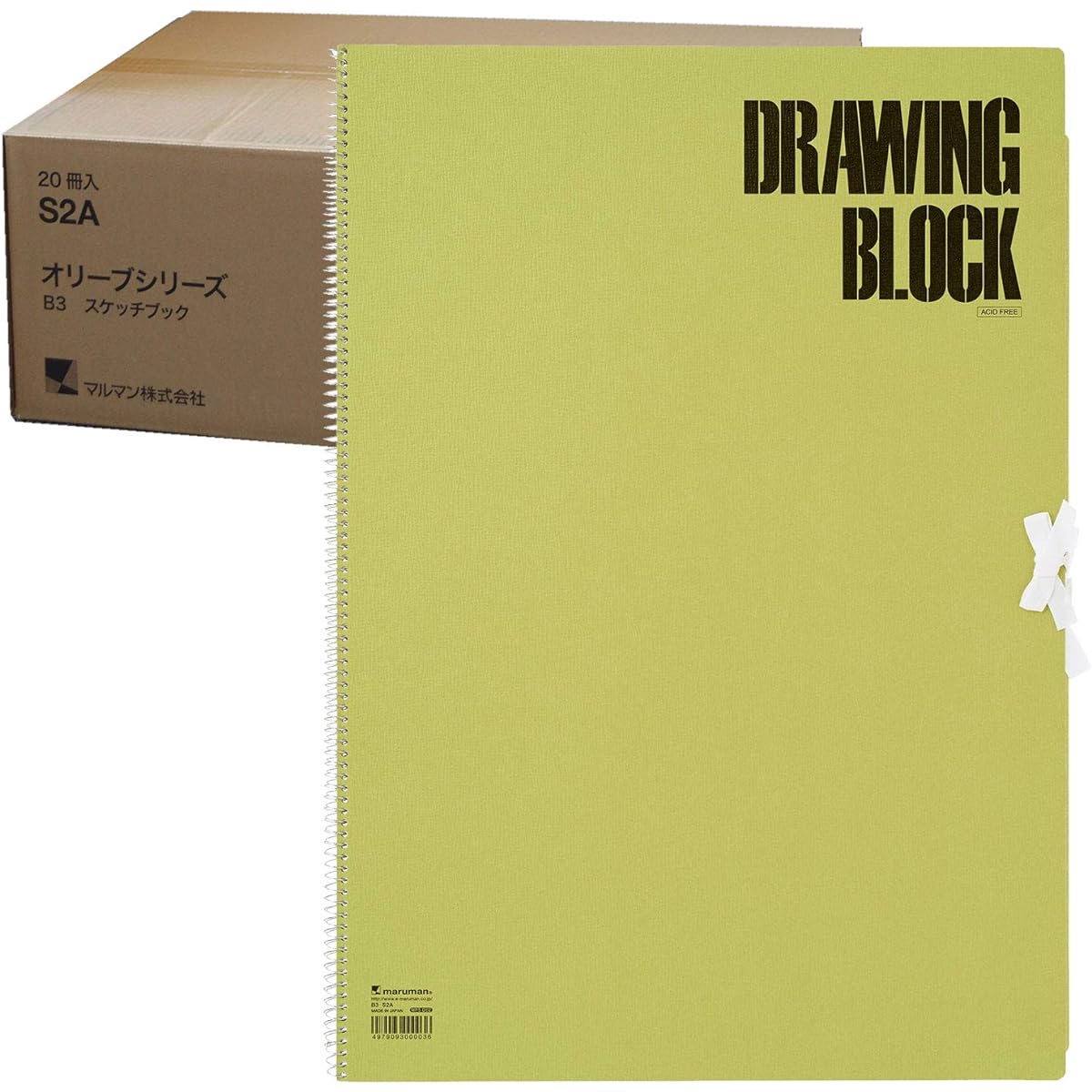 Maruman Sketchbook B3 Olive Series Drawing Paper Thick 20 Sheets S2AX20 20 Books