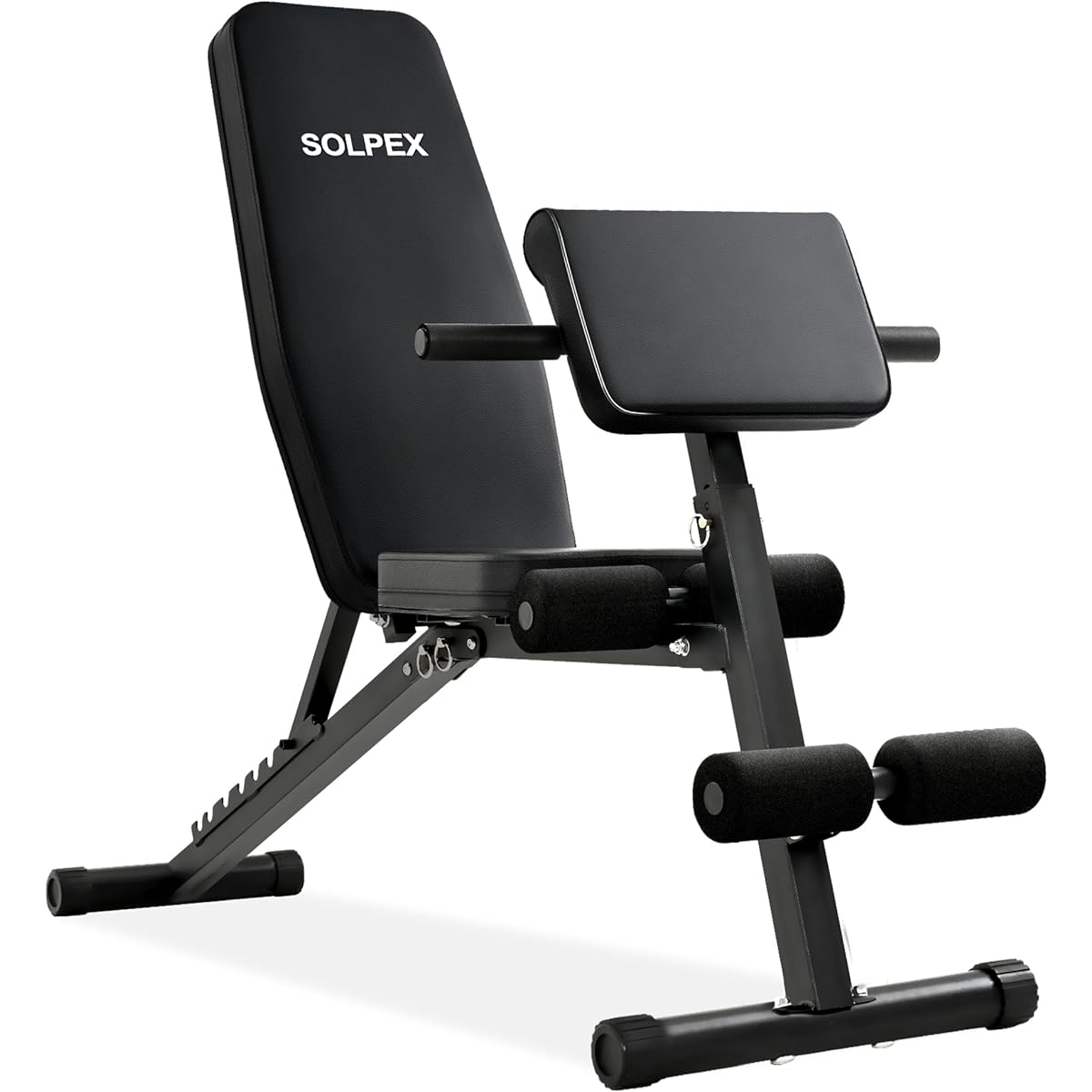 Solpex Training Bench, Incline Bench, Abs, Bench Press, Muscle Training Bench, Foldable, Dumbbell Bench, Easy Adjustable Angle, Bench Stand, Decline Bench, Flat Bench, Abs, Back Sit-up Bench