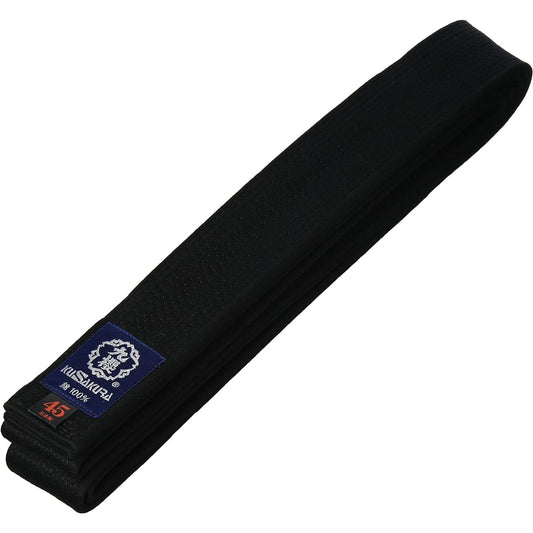 Kuzakura JE Black Satin Belt (for Dan) Size 4.5 JE45B