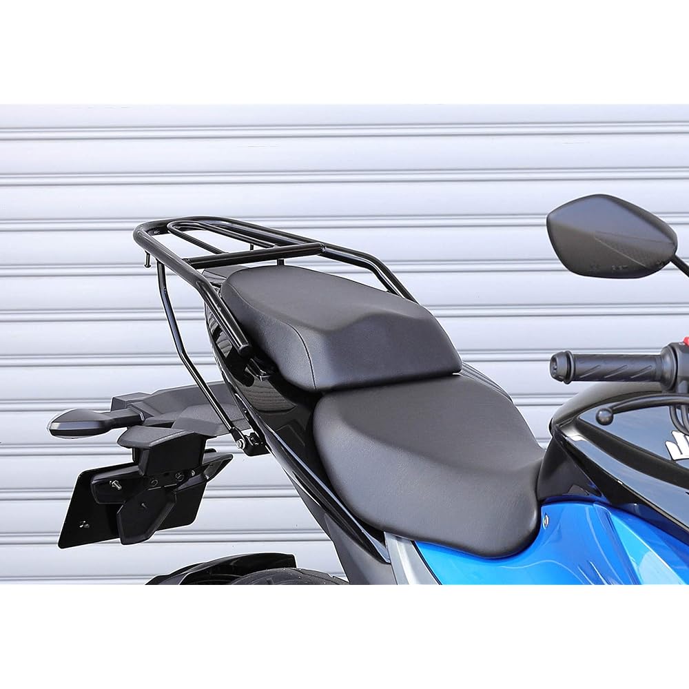 Kijima Motorcycle Bike Parts Rear Carrier Maximum Loading Capacity 5kg Steel Black Finish GIXXER150/GIXXER250/SF250(2BK-ED13N/2BK-ED22B/'20-) SUZUKI 210-2772