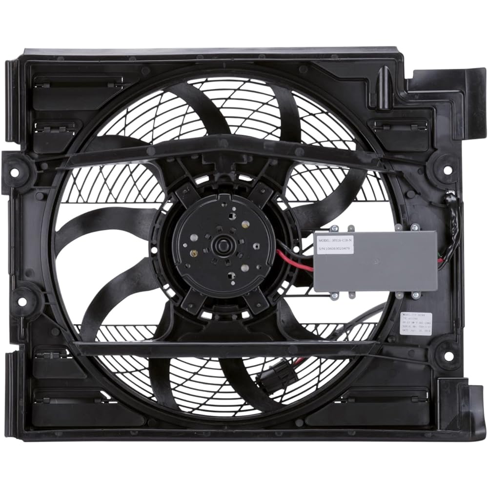 TYC 611240 BMW 5 Series Replacement Condenser Cooling Fan Sembris
