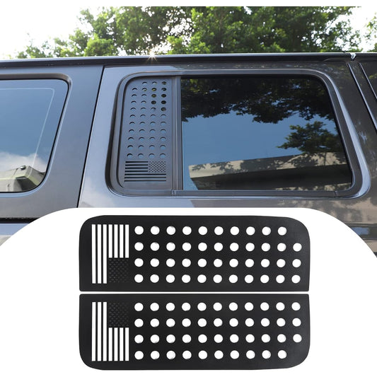 Rear Side Window Cabat Rim Exterior Accessory Accessory Geep Langler JLU Gradiator JT 4 Door 2018-2021 American Flag