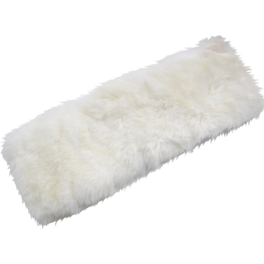 Shearling long hair long seat cushion ivory 628381BO