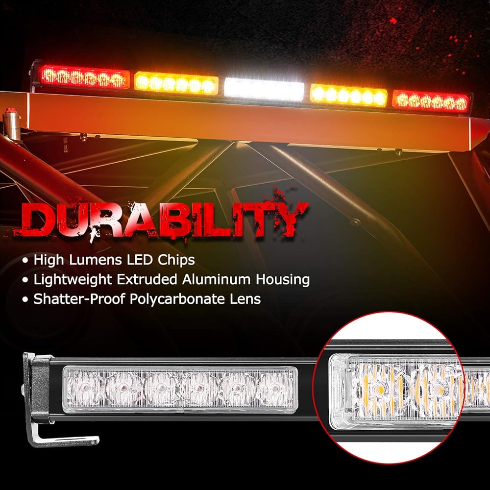 Offroadtown LED Chase Light Bar 30 inch OF Road Rear LED Chase Streburite Bar Winker River Birth Brake Light UTV RZR Polaris YAMAHA 4X4 Denu Buggy CAN-AM