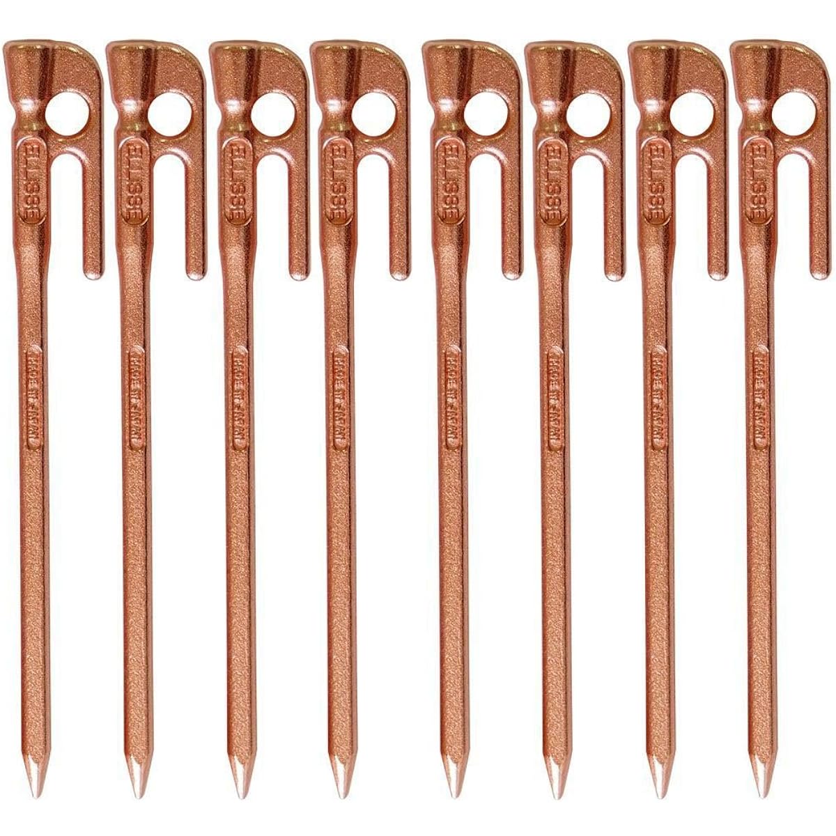 ELLISSE Forged Peg Elisse Stake 28cm Bronze Plated Set of 8 MK-280BR MADE IN JAPAN