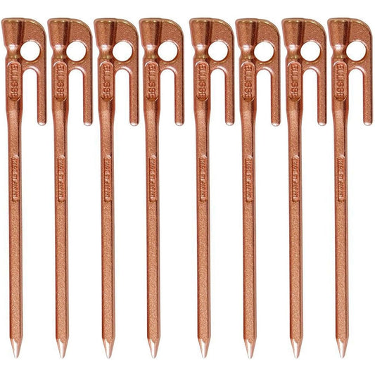ELLISSE Forged Peg Elisse Stake 28cm Bronze Plated Set of 8 MK-280BR MADE IN JAPAN