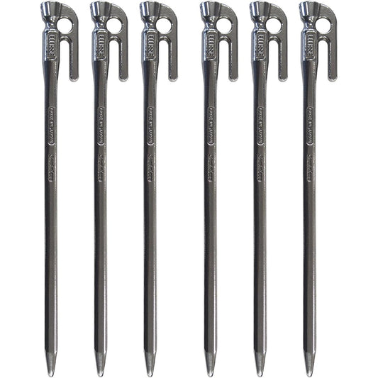 ELLISSE High Strength/High Corrosion Resistance NEW Stainless Steel Forged Peg Elisse Stake 28cm MK-280ST MADE IN JAPAN (Set of 6)