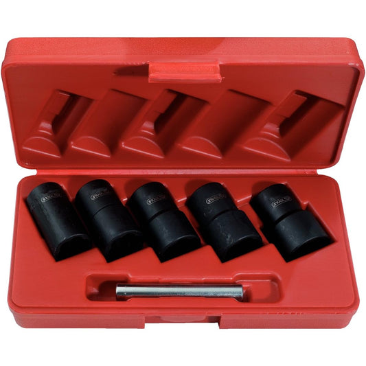 KS TOOLS Spiral profile impact socket set 6 pcs 1/2" 19-25mm 913.1240