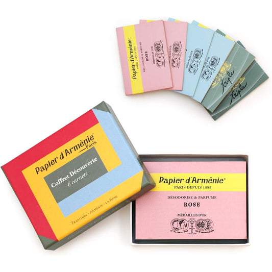 Papier d'Armeny Triple Starter Box (Traditional, Armeny, Rose 2 books each) 6 sheets (x 6)