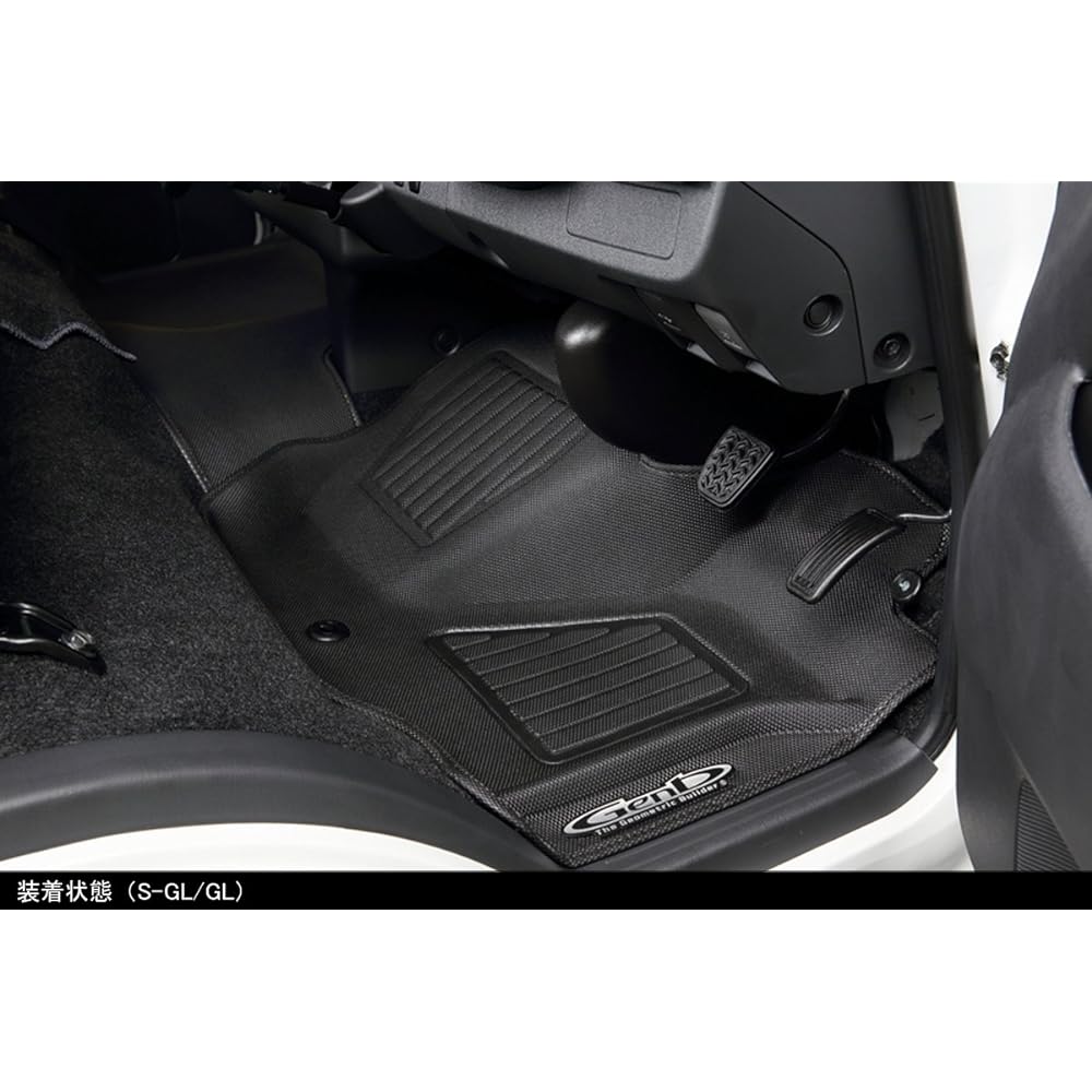 Genb Hiace TRH/KDH200 Series Wide Body Comfort Mat Black Stitch [Front Set] OMF11KH