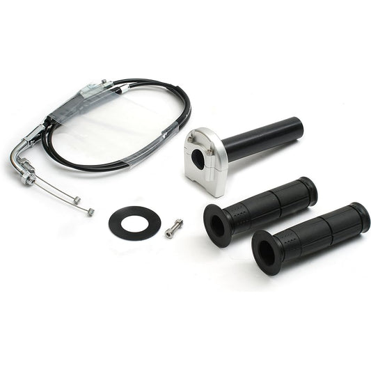 ACTIVE Throttle KIT [Holder: TYPE-3 Silver] Winding φ40 [Plated metal fittings] [CB400SF/SB('14)] 1067742