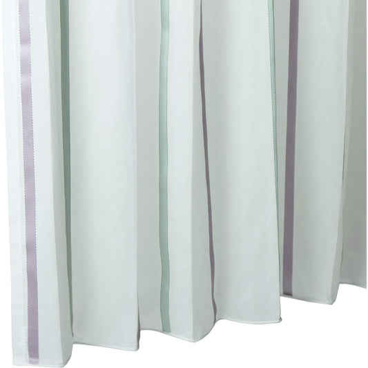KAWASHIMA SELKON TEXTILES Lace Curtain, Violet, 100x198cm, 2 Pieces, Washable, UV Protection, Flame Retardant