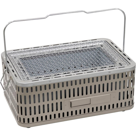 GREEN LIFE Made in Japan Barbecue BBQ Main unit does not get hot, Adjustable mesh height, Square tabletop Bicchirin SC-452