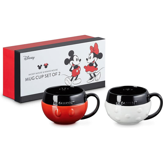 Le Creuset Disney Mickey & Minnie Mug 380ml (2 pieces) [Authorized Japanese product]