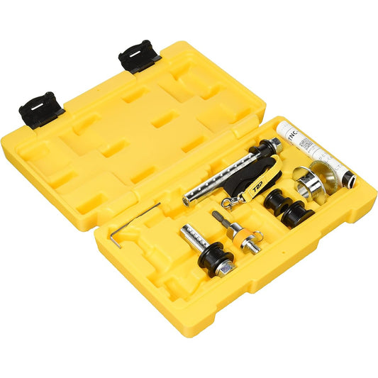 Top Industry (TOP) Inner diameter cutter for PVC pipes, 13-piece set in case, can be used as impact driver and disc grinder, blade diameter 41mm, plumbing tool TNC-4013S Tsubame-Sanjo, Made in Japan