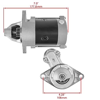 Caltric Starter JOHN DEERE GATOR CS TS 4X2 8 9.5 10 Compatible with HP