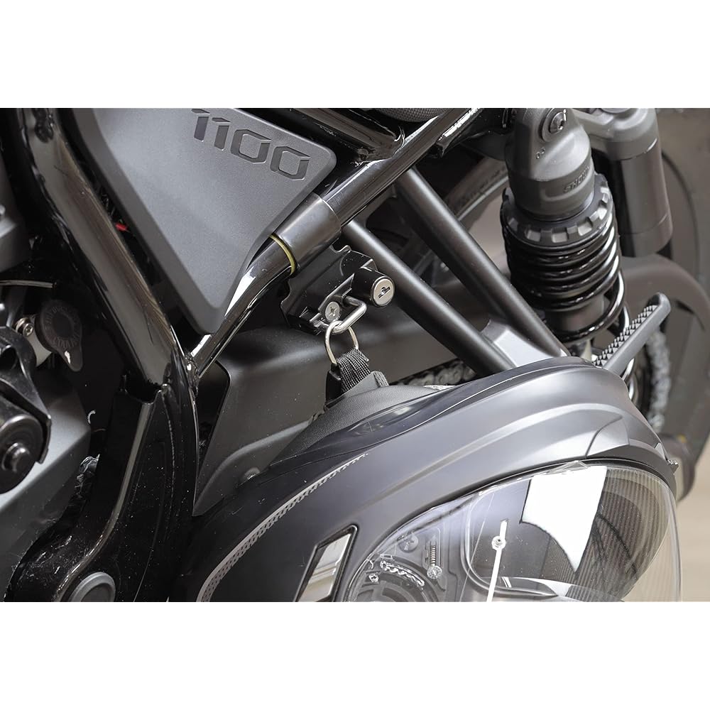 Kijima Motorcycle Helmet Lock Holder φ32 Frame Clamp Type Steel Black Finish REBEL1100/DCT HONDA 303-1608