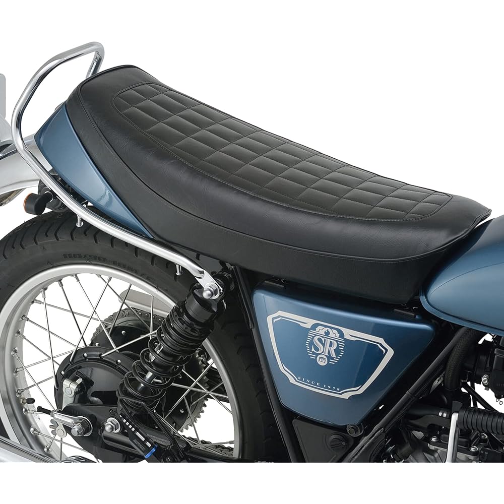 Daytona Motorcycle Seat For SR400 (80-21) For Normal Tank Only Approximately 25mm Down Nostalgic Seat Black 99988